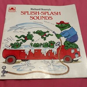 Golden Book, Richard Scarry’s Splish-Splash Sounds, Paperback, 1986